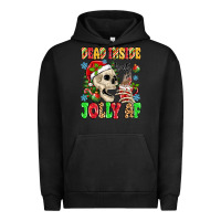 Pigment Black dead inside but jolly af Urban Hoodie - MaliasSmallBusiness