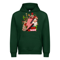 Forest Green christmas season lightning bolt Urban Hoodie - MaliasSmallBusiness
