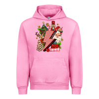 Fuchsia Pink christmas season lightning bolt Urban Hoodie - MaliasSmallBusiness