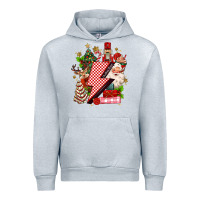 Heather Grey christmas season lightning bolt Urban Hoodie - MaliasSmallBusiness