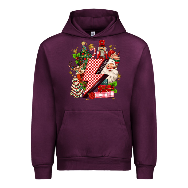 Christmas Season Lightning Bolt Urban Hoodie by MaliasSmallBusiness | Teevron