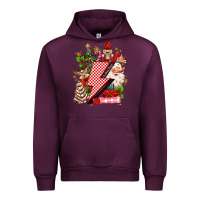 Mauve Wine christmas season lightning bolt Urban Hoodie - MaliasSmallBusiness
