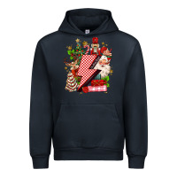 Navy christmas season lightning bolt Urban Hoodie - MaliasSmallBusiness