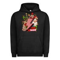 Pigment Black christmas season lightning bolt Urban Hoodie - MaliasSmallBusiness
