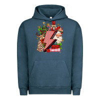 Pigment Midnight Navy christmas season lightning bolt Urban Hoodie - MaliasSmallBusiness