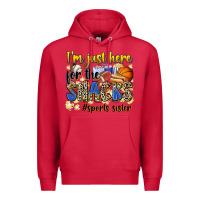 Cardinal im just here for the snacks sports sister Premium Hoodie - Zillion Design Studio