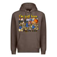 Coffee im just here for the snacks sports sister Premium Hoodie - Zillion Design Studio