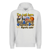Im Just Here For The Snacks Sports Sister Premium Hoodie | Teevron