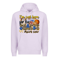 Lilac im just here for the snacks sports sister Premium Hoodie - Zillion Design Studio