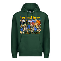 Sports Green im just here for the snacks sports sister Premium Hoodie - Zillion Design Studio