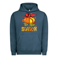Pigment Midnight Navy tis the season fall softball Urban Hoodie - MaliasSmallBusiness