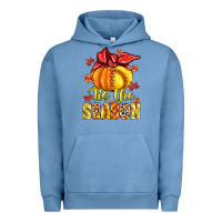 Pigment Pebble Blue tis the season fall softball Urban Hoodie - MaliasSmallBusiness