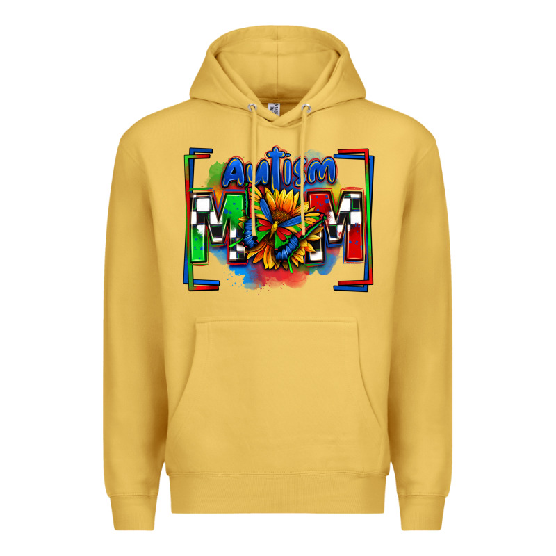 Autism Mom Checkered Flag Premium Hoodie by Zillion Design Studio | Teevron