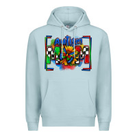 Blue Mist autism mom checkered flag Premium Hoodie - Zillion Design Studio