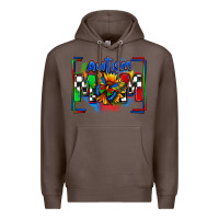 Coffee autism mom checkered flag Premium Hoodie - Zillion Design Studio