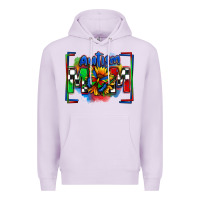 Lilac autism mom checkered flag Premium Hoodie - Zillion Design Studio