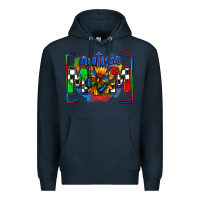 Navy autism mom checkered flag Premium Hoodie - Zillion Design Studio