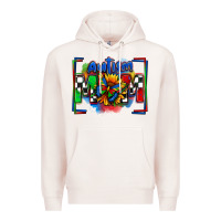 Pale Pink autism mom checkered flag Premium Hoodie - Zillion Design Studio