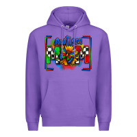 Purple autism mom checkered flag Premium Hoodie - Zillion Design Studio