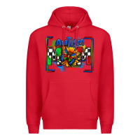 Red autism mom checkered flag Premium Hoodie - Zillion Design Studio