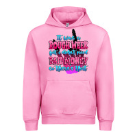 Fuchsia Pink it was rough week but i didn't need bail money so Urban Hoodie - MaliasSmallBusiness