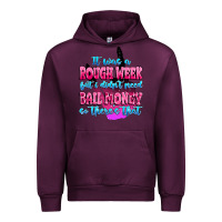 Mauve Wine it was rough week but i didn't need bail money so Urban Hoodie - MaliasSmallBusiness