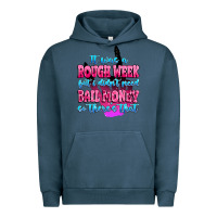 Pigment Midnight Navy it was rough week but i didn't need bail money so Urban Hoodie - MaliasSmallBusiness