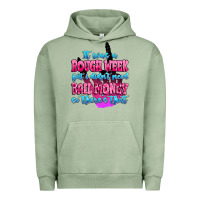 Pigment Oil Green it was rough week but i didn't need bail money so Urban Hoodie - MaliasSmallBusiness