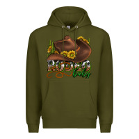 Army Green rodeo baby western Premium Hoodie - texasbilliewilder