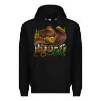 Black rodeo baby western Premium Hoodie - texasbilliewilder