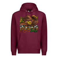 Burgundy rodeo baby western Premium Hoodie - texasbilliewilder