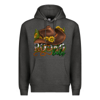 Charcoal Heather rodeo baby western Premium Hoodie - texasbilliewilder