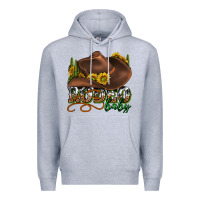 Heather Grey rodeo baby western Premium Hoodie - texasbilliewilder