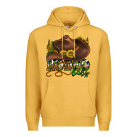 Mustard rodeo baby western Premium Hoodie - texasbilliewilder