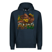 Navy rodeo baby western Premium Hoodie - texasbilliewilder