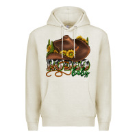 Oatmeal Heather rodeo baby western Premium Hoodie - texasbilliewilder