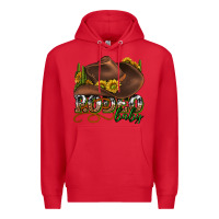 Red rodeo baby western Premium Hoodie - texasbilliewilder