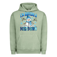 Pigment Oil Green i'm having a meltdown Urban Hoodie - MaliasSmallBusiness