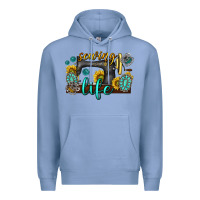 Colony Blue sewing life western Premium Hoodie - texasbilliewilder
