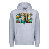 Heather Grey sewing life western Premium Hoodie - texasbilliewilder