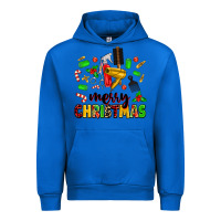 Cobalt merry christmas hair Urban Hoodie - MaliasSmallBusiness