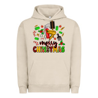 Merry Christmas Hair Urban Hoodie | Teevron