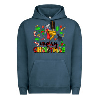 Pigment Midnight Navy merry christmas hair Urban Hoodie - MaliasSmallBusiness