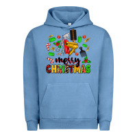 Pigment Pebble Blue merry christmas hair Urban Hoodie - MaliasSmallBusiness