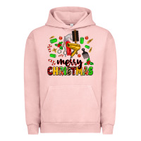 Pigment Salmon merry christmas hair Urban Hoodie - MaliasSmallBusiness