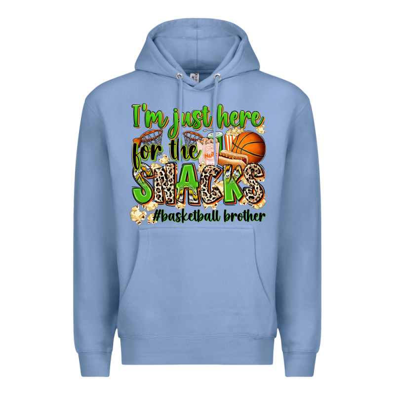 Im Just Here For The Snacks Basketball Brother Premium Hoodie by Zillion Design Studio | Teevron