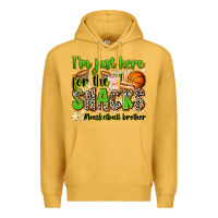 Mustard im just here for the snacks basketball brother Premium Hoodie - Zillion Design Studio