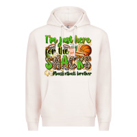 Pale Pink im just here for the snacks basketball brother Premium Hoodie - Zillion Design Studio