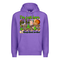Purple im just here for the snacks basketball brother Premium Hoodie - Zillion Design Studio