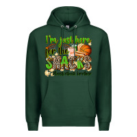 Sports Green im just here for the snacks basketball brother Premium Hoodie - Zillion Design Studio